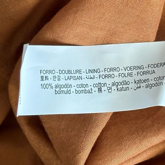 STRADIVARIUS | Camel | DRESS WITH CRISS-CROSS BACK - Picture 13 of 13